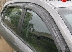 Комплект дефлекторов окон (ветровиков) 4 шт. (хетчбек) SIM KIA Rio 3 QB хэтчбек 5 дв. дорестайлинг (2011-2015)