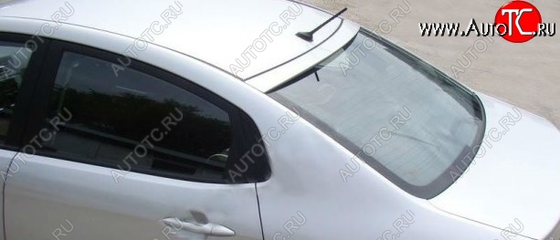 2 799 р. Козырёк на заднее стекло Tuning-Sport KIA Rio 3 QB дорестайлинг седан (2011-2015) (Неокрашенный)  с доставкой в г. Майкоп