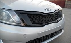 3 639 р. Решётка радиатора Pandora KIA Rio 3 QB дорестайлинг седан (2011-2015) (Неокрашенная)  с доставкой в г. Майкоп. Увеличить фотографию 4