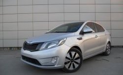 3 639 р. Решётка радиатора Pandora KIA Rio 3 QB дорестайлинг седан (2011-2015) (Неокрашенная)  с доставкой в г. Майкоп. Увеличить фотографию 5