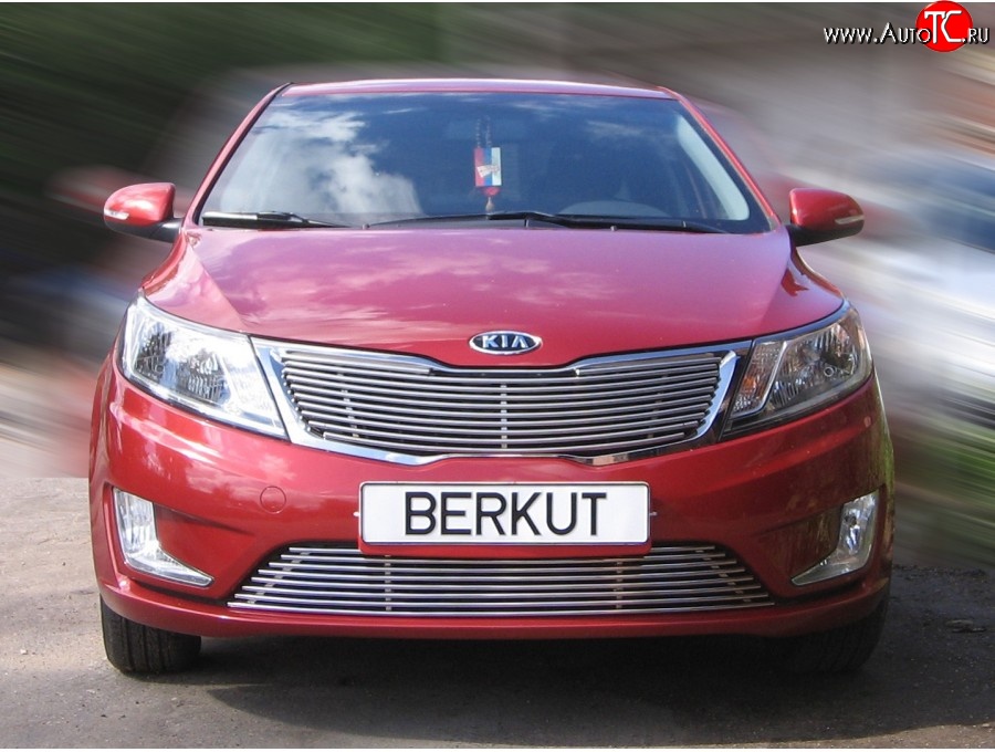 4 999 р. Декоративная вставка решетки радиатора QB Berkut KIA Rio 3 QB хэтчбек 5 дв. дорестайлинг (2011-2015)  с доставкой в г. Майкоп