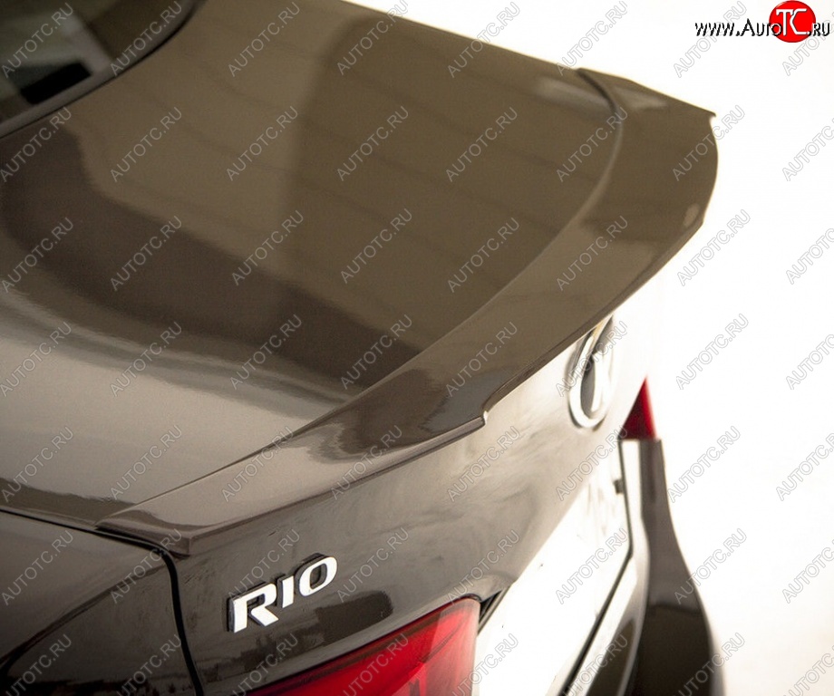 5 999 р. Лип спойлер BS KIA Rio 3 QB дорестайлинг седан (2011-2015) (Неокрашенный)  с доставкой в г. Майкоп