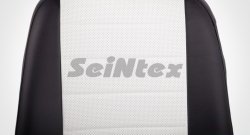 5 999 р. Чехлы для сидений SeiNtex (экокожа, белый цвет, 4 подголовника)  KIA Rio  3 QB (2011-2017) хэтчбек 5 дв. дорестайлинг, хэтчбек 5 дв. рестайлинг  с доставкой в г. Майкоп. Увеличить фотографию 4