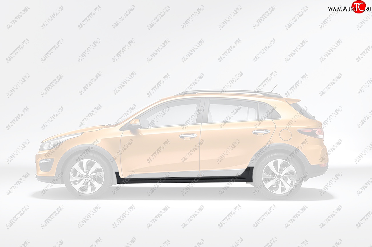 17 299 р. Пластиковый левый порог Оригинал KIA Rio X-line (2017-2021)  с доставкой в г. Майкоп
