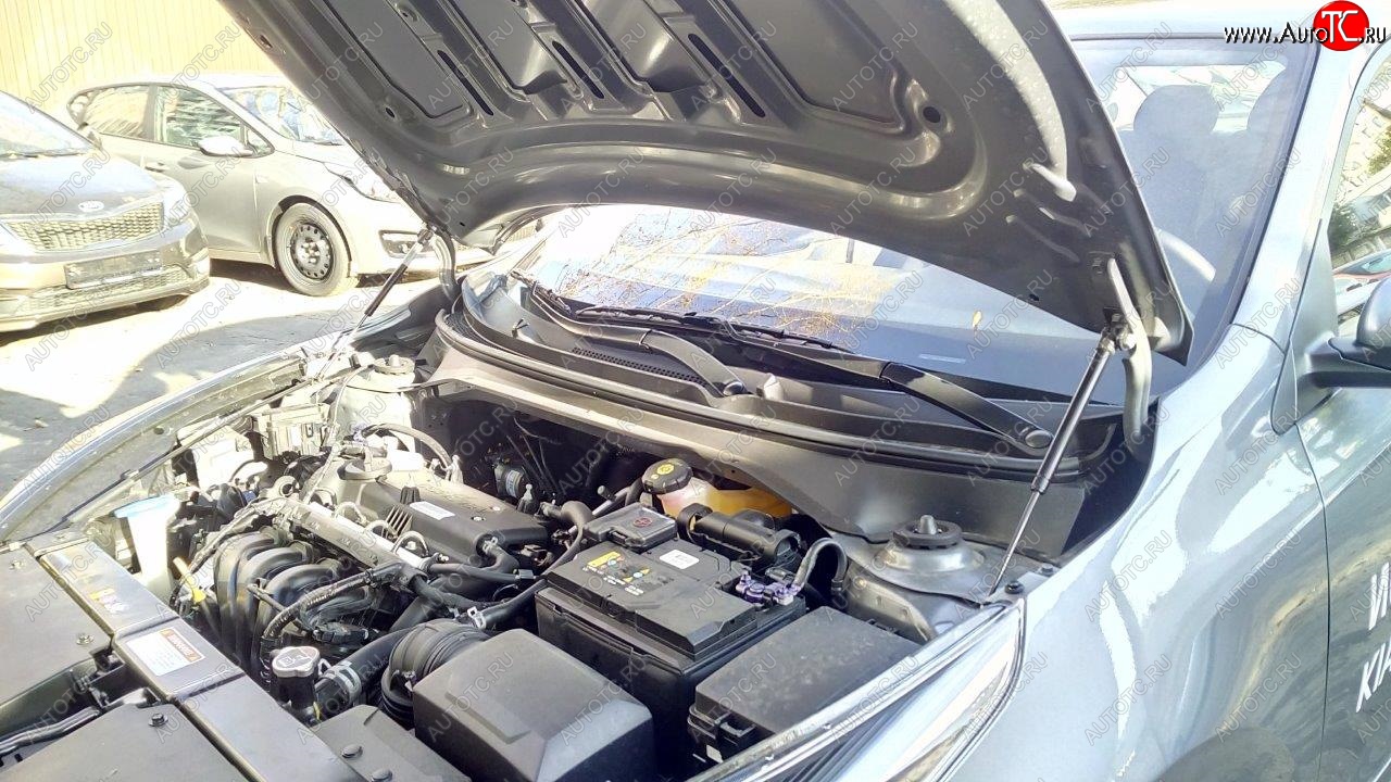 2 049 р. Упоры капота Russtal KIA Rio X рестайлинг (2020-2025)  с доставкой в г. Майкоп