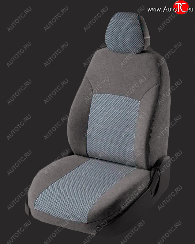 5 999 р. Чехлы для сидений Lord Autofashion Дублин (жаккард, спинка 60/40, 3 Г-образных подголовника)  KIA Rio ( 4 FB,  X-line,  4 YB,  X) (2016-2025) дорестайлинг седан, дорестайлинг, хэтчбэк, рестайлинг, рестайлинг седан, рестайлинг, хэтчбэк (Серый, вставка Стежок Серый)  с доставкой в г. Майкоп