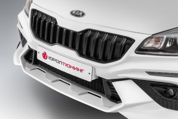 18 799 р. Передний бампер ROTOR KIA Rio 4 FB дорестайлинг седан (2016-2020) (Неокрашенный, без накладок ДХО)  с доставкой в г. Майкоп. Увеличить фотографию 4