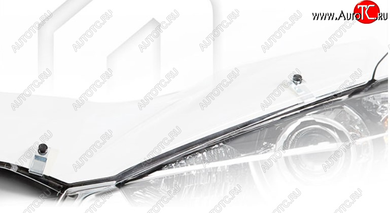 1 999 р. Дефлектор капота на CA-Plastic  KIA Rio  X (2020-2025) рестайлинг (Classic прозрачный, Без надписи)  с доставкой в г. Майкоп