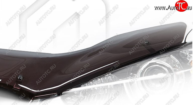 1 999 р. Дефлектор капота на CA-Plastic  KIA Rio  X (2020-2025) рестайлинг (Classic полупрозрачный, Без надписи)  с доставкой в г. Майкоп
