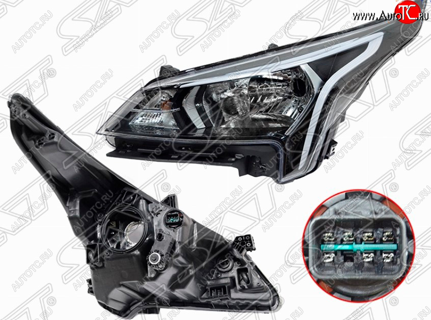 5 249 р. Левая передняя фара SAT KIA Rio X рестайлинг (2020-2025)  с доставкой в г. Майкоп
