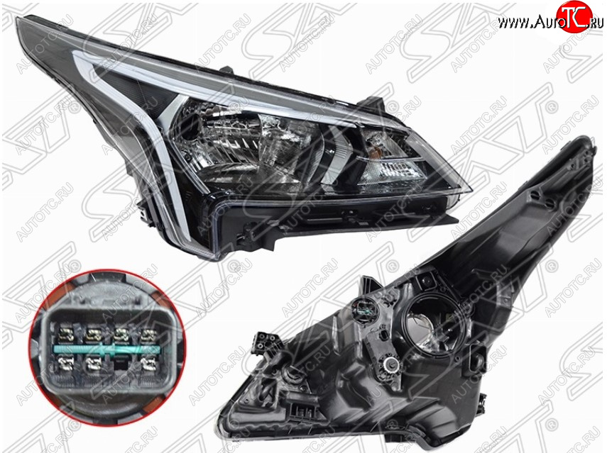 5 249 р. Правая передняя фара SAT KIA Rio X рестайлинг (2020-2025)  с доставкой в г. Майкоп