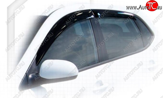 2 099 р. Дефлектора окон CA-Plastiс KIA Rio 3 QB хэтчбек 5 дв. дорестайлинг (2011-2015) (Classic полупрозрачный, Без хром.молдинга)  с доставкой в г. Майкоп