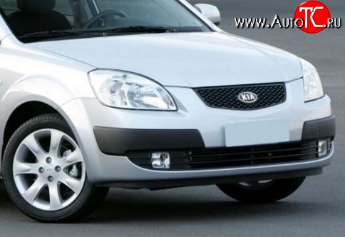 1 699 р. Передний бампер Стандартный KIA Rio 2 JB дорестайлинг, хэтчбэк 5 дв. (2005-2009) (Неокрашенный)  с доставкой в г. Майкоп