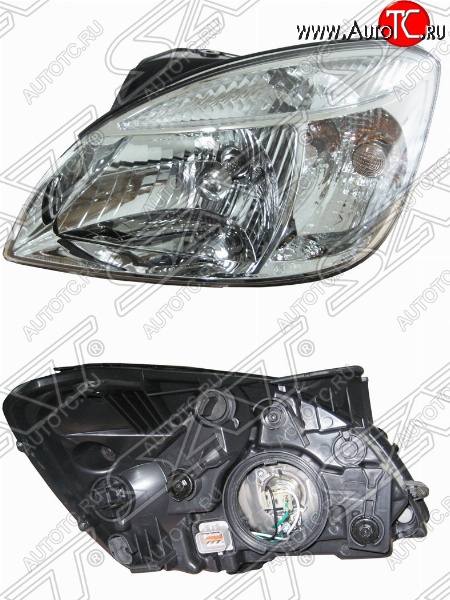 3 499 р. Левая передняя фара SAT KIA Rio 2 JB дорестайлинг, хэтчбэк 5 дв. (2005-2009)  с доставкой в г. Майкоп