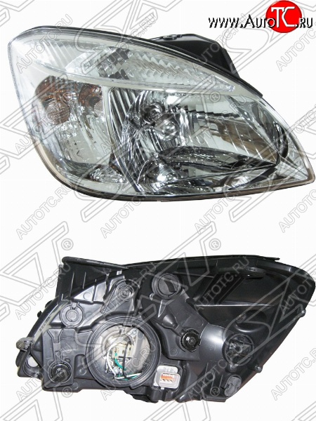 3 499 р. Правая передняя фара SAT KIA Rio 2 JB дорестайлинг седан (2005-2009)  с доставкой в г. Майкоп