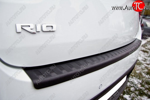 679 р. Защитная накладка заднего бампера Тюн-Авто  KIA Rio  4 FB (2016-2020) дорестайлинг седан  с доставкой в г. Майкоп