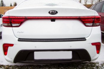 679 р. Защитная накладка заднего бампера Тюн-Авто  KIA Rio  4 FB (2016-2020) дорестайлинг седан  с доставкой в г. Майкоп. Увеличить фотографию 2