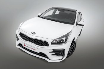 Передний бампер Kudos LUX KIA Rio  4 FB (2016-2020) дорестайлинг седан