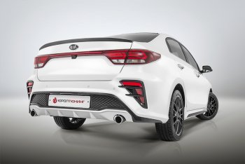 3 899 р. Лип-спойлер Kudos  KIA Rio  4 FB (2016-2020) дорестайлинг седан (Неокрашенный)  с доставкой в г. Майкоп. Увеличить фотографию 3