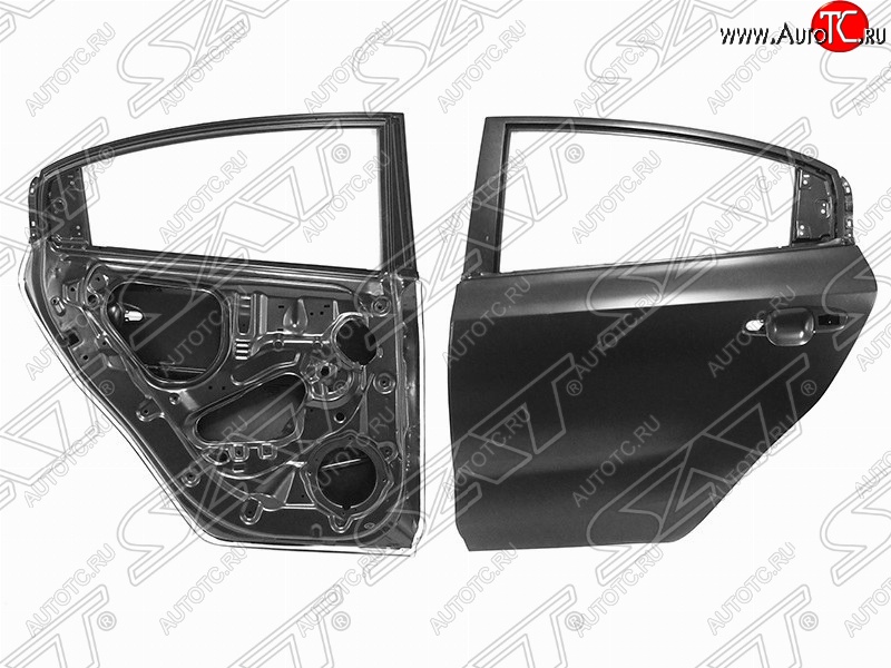 14 999 р. Левая дверь задняя SAT KIA Rio 4 FB дорестайлинг седан (2016-2020) (Неокрашенная)  с доставкой в г. Майкоп