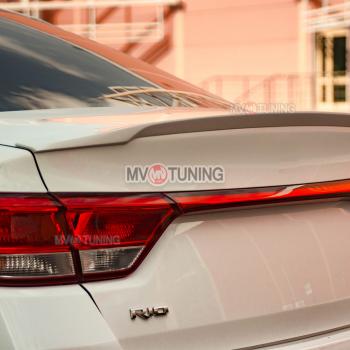 5 399 р. Лип спойлер MV-Tuning  KIA Rio  4 FB (2016-2020) дорестайлинг седан (Неокрашенный)  с доставкой в г. Майкоп. Увеличить фотографию 2