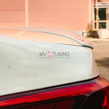 5 399 р. Лип спойлер MV-Tuning  KIA Rio  4 FB (2016-2020) дорестайлинг седан (Неокрашенный)  с доставкой в г. Майкоп. Увеличить фотографию 3