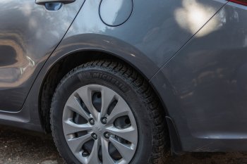 4 549 р. Защитные накладки на арки ArtForm KIA Rio 4 FB дорестайлинг седан (2016-2020) (Поверхность: шагрень)  с доставкой в г. Майкоп. Увеличить фотографию 2