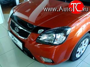 2 069 р. Дефлектор капота NovLine KIA Rio 2 JB дорестайлинг, хэтчбэк 5 дв. (2005-2009)  с доставкой в г. Майкоп