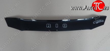 999 р. Дефлектор капота Russtal (короткий) KIA Rio 2 JB дорестайлинг, хэтчбэк 5 дв. (2005-2009)  с доставкой в г. Майкоп