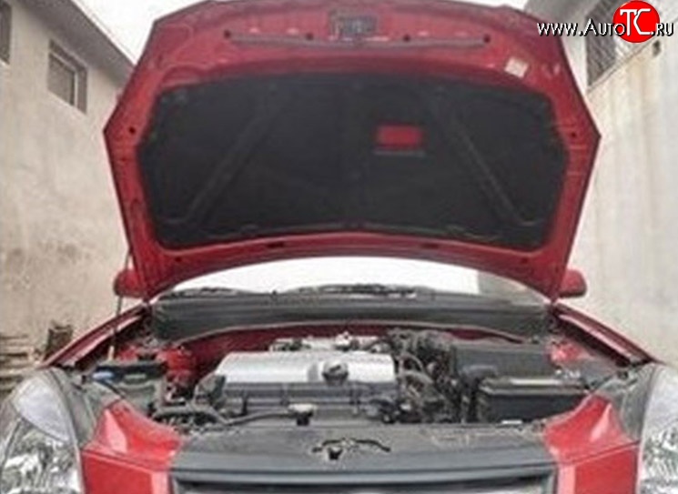 1 949 р. Отделка капота M-VRS  KIA Rio ( 2 JB,  4 FB) (2005-2025) дорестайлинг седан, дорестайлинг, хэтчбэк 5 дв., рестайлинг, хэтчбэк 5 дв., рестайлинг седан  с доставкой в г. Майкоп