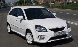 10 999 р. Передний бампер Vita Dm KIA Rio 2 JB дорестайлинг, хэтчбэк 5 дв. (2005-2009) (Без сетки, Неокрашенный)  с доставкой в г. Майкоп. Увеличить фотографию 5