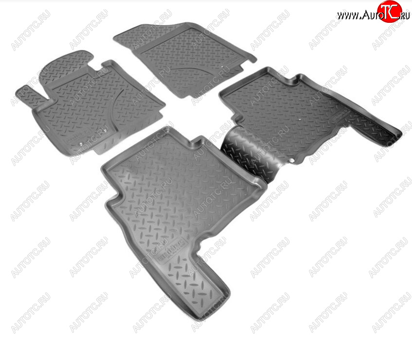 2 499 р. Комплект ковриков в салон Norplast Unidec  KIA Sorento  XM (2009-2012) дорестайлинг (Цвет: черный)  с доставкой в г. Майкоп