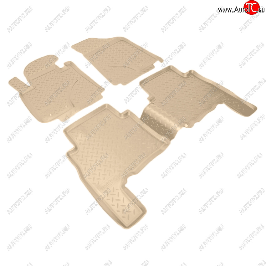 3 289 р. Коврики салона Norplast Unidec  KIA Sorento  XM (2009-2012) дорестайлинг (Цвет: бежевый)  с доставкой в г. Майкоп