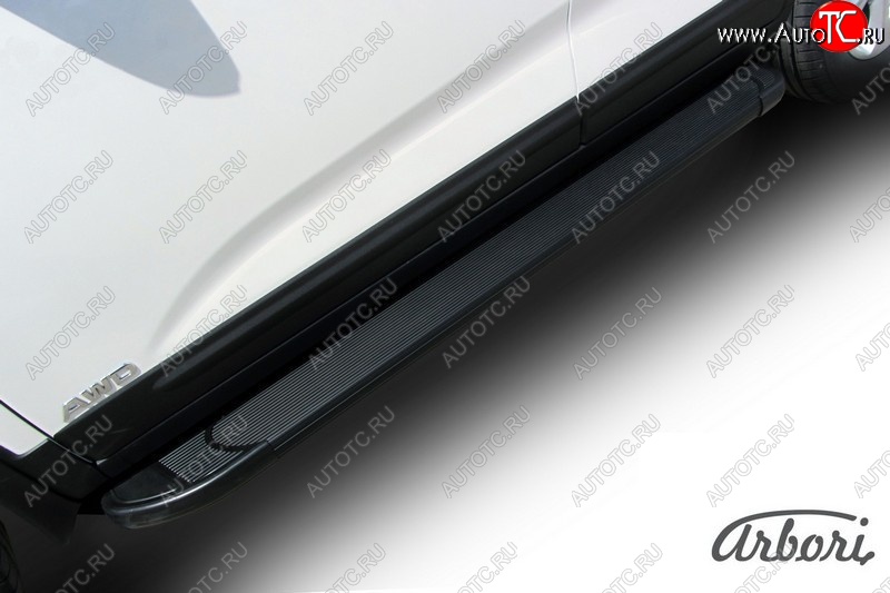 11 609 р. Порожки для ног Arbori Optima Black KIA Sorento XM рестайлинг (2012-2015)  с доставкой в г. Майкоп