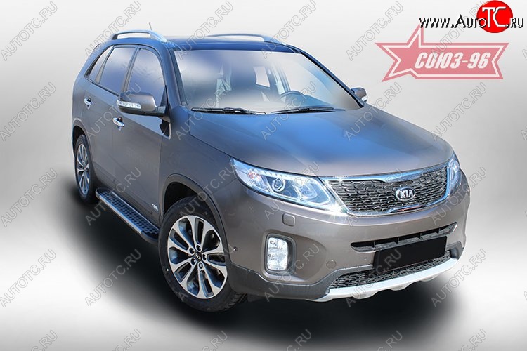 9 764 р. Пороги алюминиевый профиль,Kia Sorento 2013- KIA Sorento XM рестайлинг (2012-2015)  с доставкой в г. Майкоп