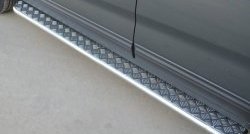 24 649 р. Широкая защита порогов SLITKOFF  KIA Sorento  XM (2012-2015) рестайлинг  с доставкой в г. Майкоп. Увеличить фотографию 2