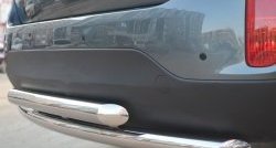 18 599 р. Защита заднего бампера (2 трубы Ø63 мм, нержавейка) SLITKOFF  KIA Sorento  XM (2012-2015) рестайлинг  с доставкой в г. Майкоп. Увеличить фотографию 2