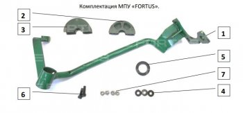 1 999 р. Замок рулевого вала FORTUS (бесштыревой) KIA Sorento MQ4 (2020-2022) (Вал d 20)  с доставкой в г. Майкоп. Увеличить фотографию 3