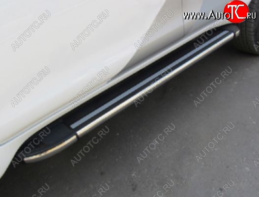 12 509 р. Порожки для ног Arbori Luxe Black KIA Sorento UM/Prime рестайлинг (2018-2020)  с доставкой в г. Майкоп