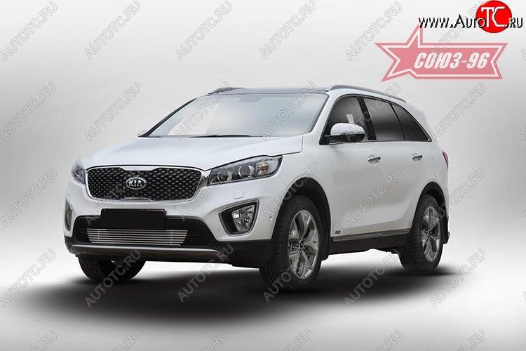 5 219 р. Декоративный элемент воздухозаборника Souz-96 (d10) KIA Sorento UM/Prime рестайлинг (2018-2020)  с доставкой в г. Майкоп