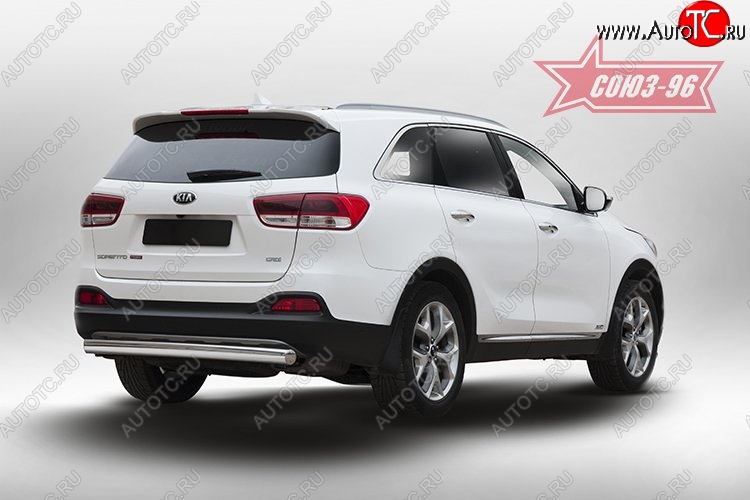 12 239 р. Защита заднего бампера Souz-96 (овал 75х42) KIA Sorento UM/Prime дорестайлинг (2014-2018)  с доставкой в г. Майкоп