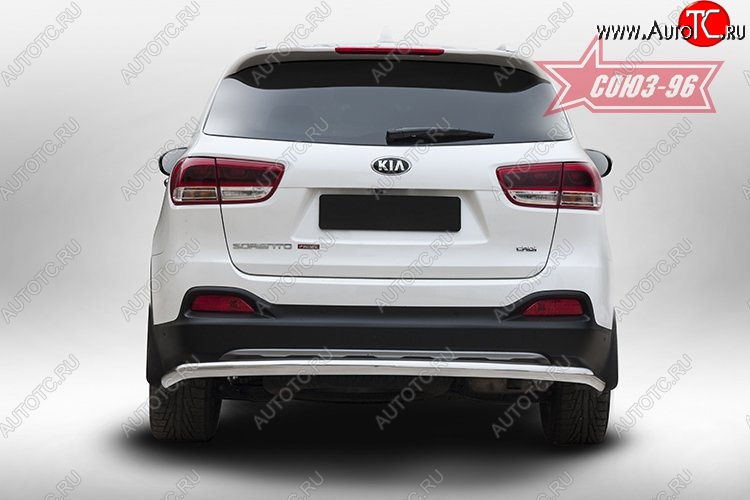 10 889 р. Защита заднего бампера d60 Souz-96 KIA Sorento UM/Prime дорестайлинг (2014-2018)  с доставкой в г. Майкоп