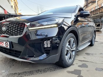 12 999 р. Подножки боковые WINBO KIA Sorento UM/Prime рестайлинг (2018-2020)  с доставкой в г. Майкоп. Увеличить фотографию 3