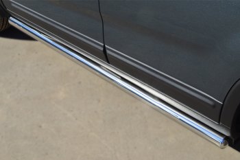 9 999 р. Защита порогов на SLITKOFF (труба D63 мм) KIA Sorento UM/Prime рестайлинг (2018-2020) (Защита порогов с закругленными торцами (вариант 3))  с доставкой в г. Майкоп. Увеличить фотографию 4