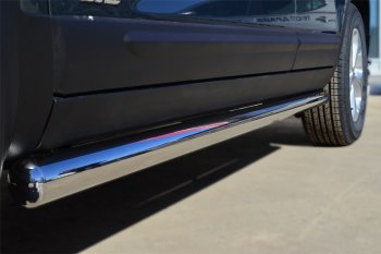 Защита порогов на SLITKOFF (труба D63 мм) KIA Sorento UM/Prime рестайлинг (2018-2020)