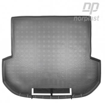 Коврик багажника Norplast (5 мест) KIA Sorento  UM/Prime (2014-2020) дорестайлинг, рестайлинг (Черный, с погрузочным ковриком (фартуком))