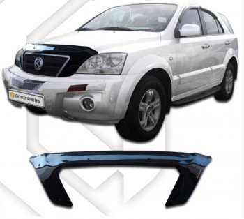Дефлектор капота CA-Plastiс exclusive KIA Sorento BL дорестайлинг (2002-2006)