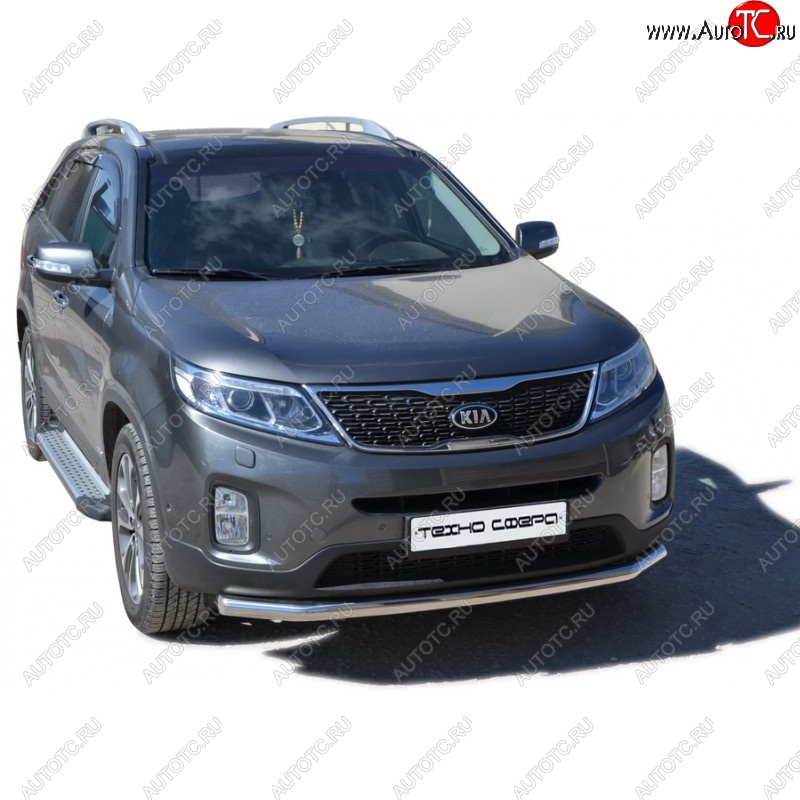 21 999 р. Порожки для ног Бумер (алюминий)  KIA Sorento  XM (2012-2015) рестайлинг  с доставкой в г. Майкоп