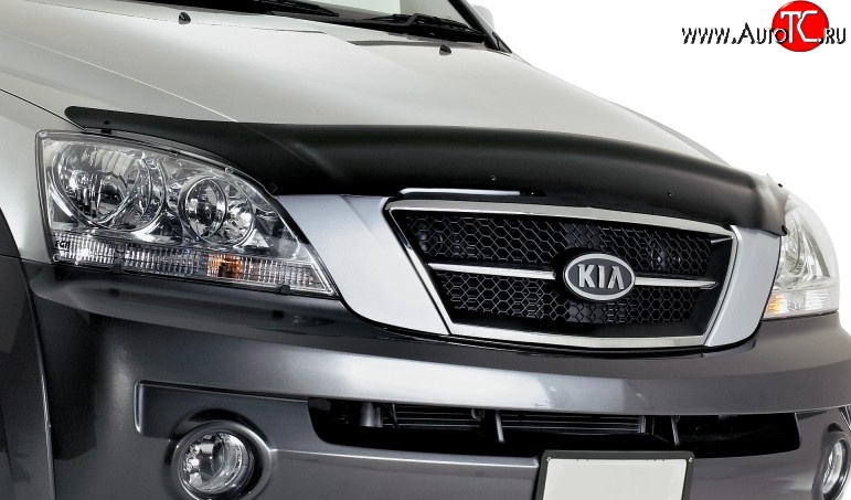 4 599 р. Дефлектор капота NovLine KIA Sorento BL дорестайлинг (2002-2006)  с доставкой в г. Майкоп