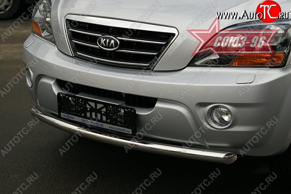 10 349 р. Защита переднего бампера одинарная Souz-96 (d60) KIA Sorento BL дорестайлинг (2002-2006)  с доставкой в г. Майкоп